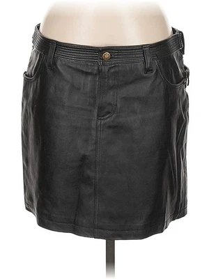 Falda de imitación de cuero negra para mujer Thalia Sodi 9 Foto 1 de 2