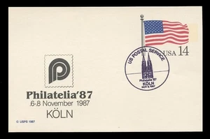 UX117 "PHILATELIA" OVERPRINT/CACHET SHOW-CANCELLED FIRST DAY COVER - Picture 1 of 3