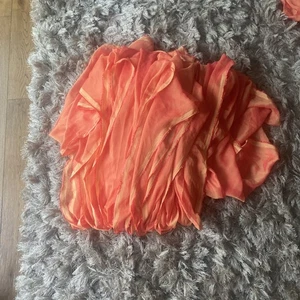 Approximately 17 M Of Two Tone, Orange Gold Chiffon Aprox 45 “ Wide  - Picture 1 of 3