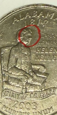 Collectors Edition, Doubling on The Face 2003 Alabama 25c - Image 1 of 4