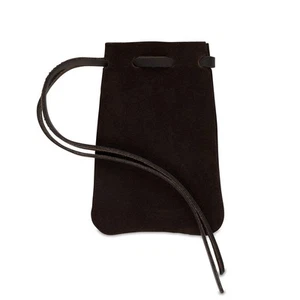 Leather Drawstring Pouch Change Coins Purse Bag for Small Jewelry Objects Change - Picture 1 of 5