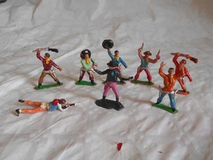 Vintage Hong Kong type Plastic figures cowboys 1970s - Picture 1 of 6