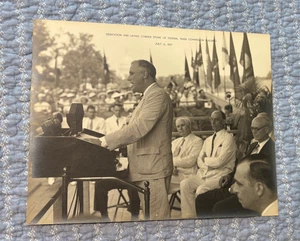 1937 Dedication Ceremony Laying Corner Stone Federal Trade Commission Building - Picture 1 of 2