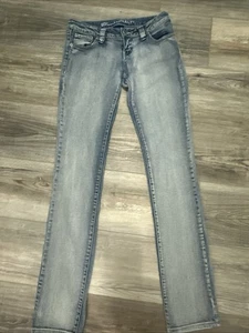 Pantalones de mezclilla de pierna recta azul asfalto talla 7L - Imagen 1 de 9