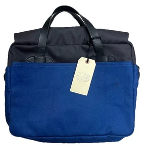 Filson Workshop Modified Briefcase 20123030 MADE IN USA Flag Blue Black 1 OF 1 - Picture 1 of 3
