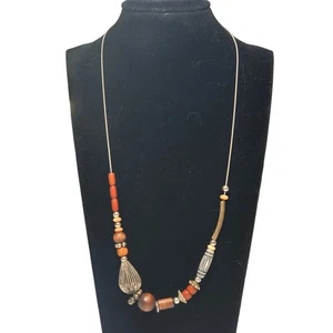 Avon Southwest Azteken Stamm Perlen rostbraun Halskette 12" defekt - Bild 1 von 6