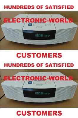 2 MINT Bose Wave CD Player Radios & Remotes AWRC-1P White - Image 1 of 4