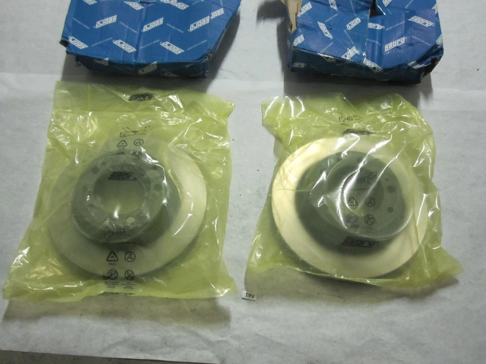 For Porsche 944 1986 Sebro 205804C Solid Coated Rear Pair Rotors 1987-1995 GT S4 - Image 1 of 4