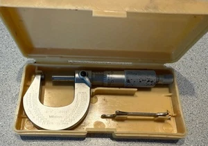 Mitutoyo No. 202-103 Micrometer 0-1" .0001" W/Case Made In Japan - Picture 1 of 12