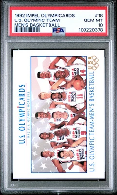 1992 IMPEL OLYMPICARDS U.S. OLYMPIC TEAM #18 GRADED PSA 10 GEM MT - Image 1 of 2