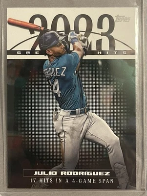Julio Rodríguez #23GH-17 2024 Topps 2023 Greatest Hits Seattle Mariners - Image 1 of 2