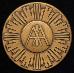 Instituto Afroamericano AAI Diálogos Premio MACO Medalla Bronce 89mm - Imagen 1 de 2