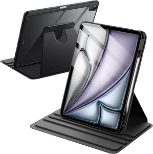 JETech Rotating Case for iPad Air 13-Inch M3/M2 (2025/2024) with Pencil Black  - Picture 1 of 7