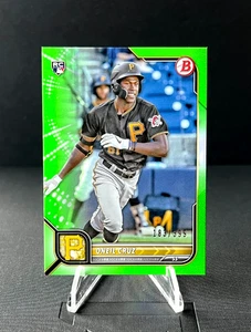 Oneil Cruz 2022 Bowman #51 verde neón/399 RC Piratas - Imagen 1 de 2