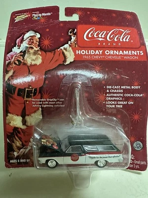 Rare Johnny Lightning Coca-Cola 1965 Chevrolet Chevelle Wagon White Lightning - Image 1 of 3