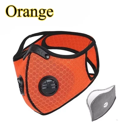 Masque Facial De Cyclisme Avec Filtre À Charbon Actif, Anti-Pollution, Anti-Pous - Photo 1/4