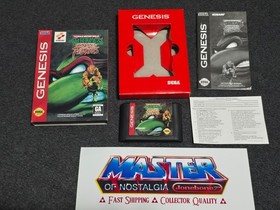 Sega Genesis TMNT Ninja Turtles TOURNAMENT FIGHTERS CIB Nr Mint Box Cardboard