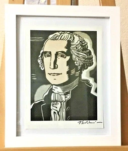 Roy Lichtenstein "George Washington" Lithograph Print Signed Published 1986 COA - Picture 1 of 3