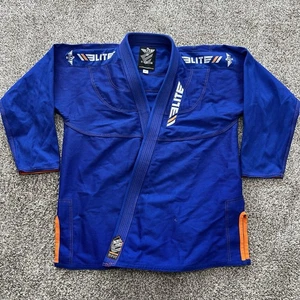 Elite Sports Gi Jacket Adult A4 Blue MMA Jiu Jitsu BJJ (Jacket Only) - Picture 1 of 9