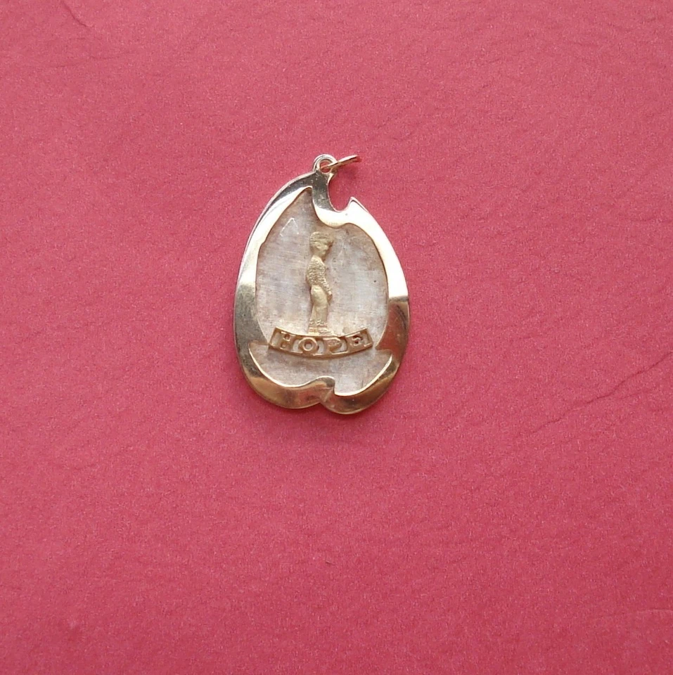 14 kt .Gold/Sterling 925 "Beverly Craft Of Beverly Hills" Hallmarked  Pendant - Image 1 of 1