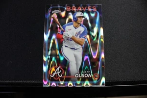 Matt Olson 2024 Topps Chrome RayWave - Picture 1 of 2