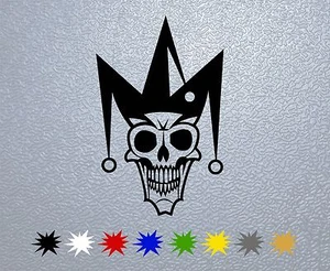 PEGATINA PEGATINA CALCOMANÍA PAYASO CALAVERA - Imagen 1 de 2