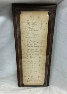"Boticario de medicina farmacia médico antiguo con receta de medicamento 1891 enmarcado 6""x15""" - Imagen 1 de 19
