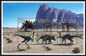 Maldive 1999 MNH SS, dinosauri, animali preistorici - Foto 1 di 1