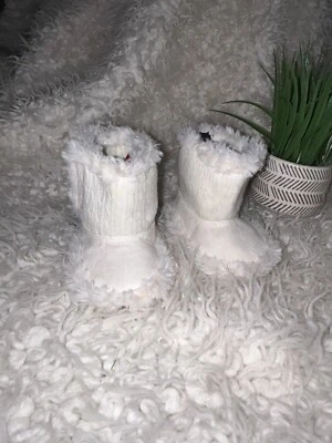 Carters Bebé Niña Piel Blanco Botas Infantil 3 Foto 1 de 4