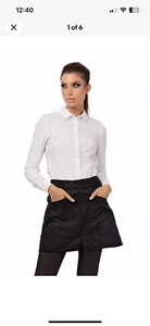 Unisex Largo Half Bistro Apron Black One Size - Picture 1 of 3