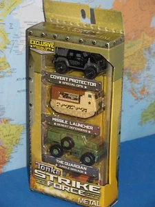 TONKA STRIKE FORCE MISSILE LAUNCHER THE GUARDIAN COVERT PROTECTOR DIECAST 3 PACK - Picture 1 of 10