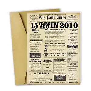 LiuuLi Giant 15th Birthday Gifts for Boy GirlFunny 15 Year Old Birthday Card ... - Picture 1 of 6