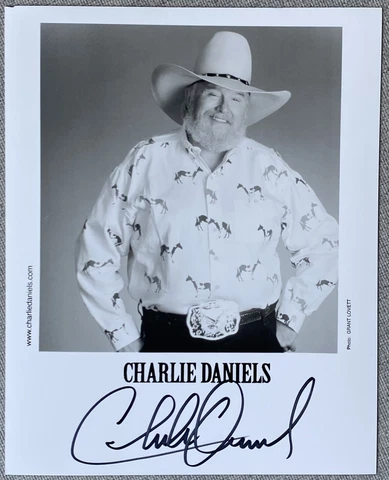 Charlie Daniels Signed In Person 8x10 Promo Photo - Authentic Cover