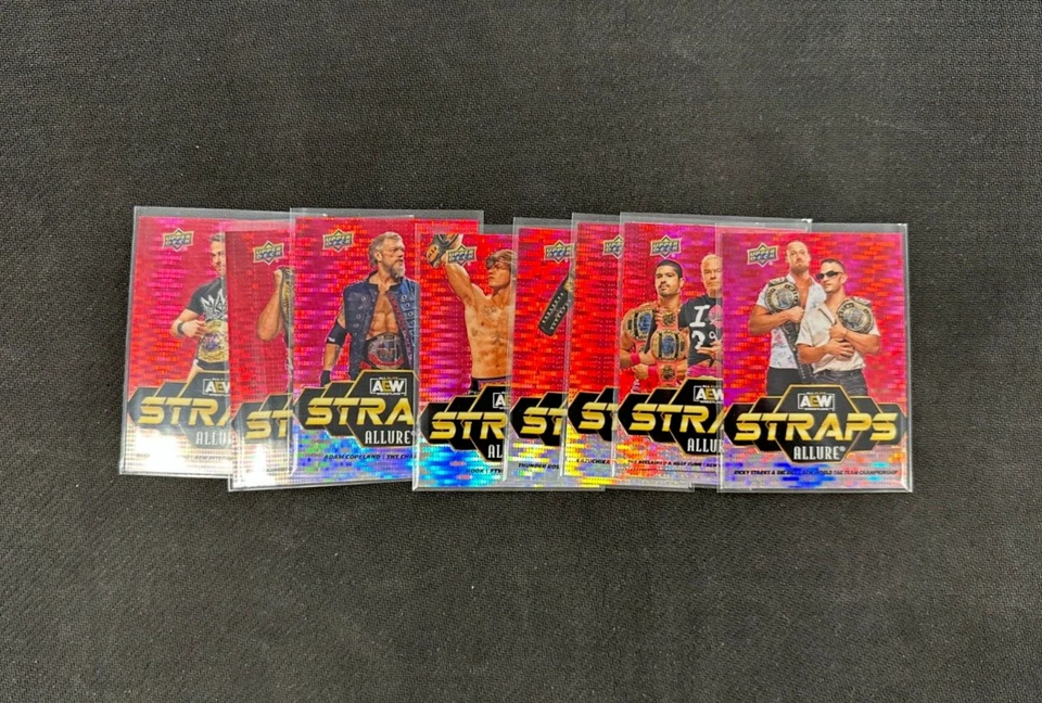 2024 Upper Deck Allure AEW Straps Red Pulsar Insert #S1-S25 Pick Your Card - Image 1 of 1