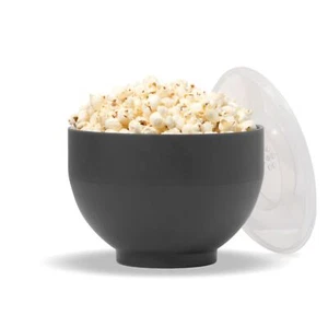 Personal Charcoal Popcorn Popper Collapsible BPA Free Microwave Kitchen Gadget - Picture 1 of 6