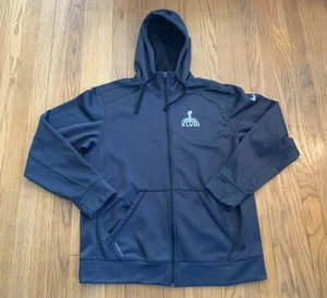 Super Bowl XLV111 Denver Broncos Seattle Seahawks Nike Therma-Fit Size L EUC NFL - Picture 1 of 8