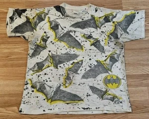 Camiseta De Colección Años 90 Batman AOP Bats Para Hombre Puntada Única DC Comics Delgada - Imagen 1 de 9