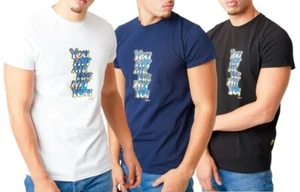 Mens Top T-shirt Pullover Short Sleeve DON Jeans Hit You Graffiti Designer 10723 - Picture 1 of 27