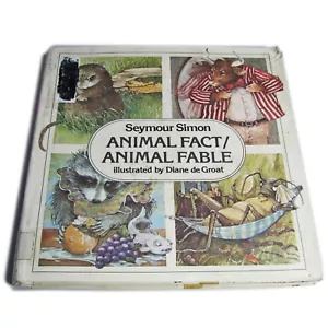 Vintage 1979 Seymour Simon "Animal Fact/Animal Fable" Children's Book - Imagen 1 de 12