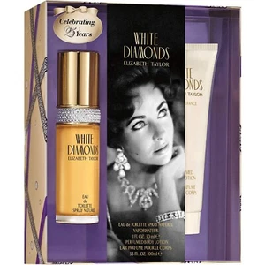 WHITE DIAMONDS by Elizabeth Taylor 2 pcs GIFT SET 1.0 oz EDT Spray + BODY LOTION - Picture 1 of 1