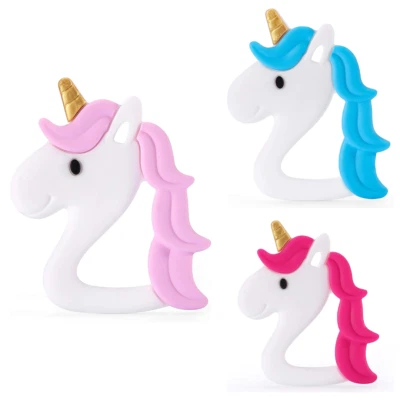 MEDICAL ID ME Unicorn Baby Teething Toy Hand Held Teether | BPA Free | Non Toxic UK Seller