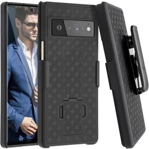 For Google Pixel 6 Pro - Holster Case Belt Clip Swivel Cover Kickstand Armor - Picture 1 of 7