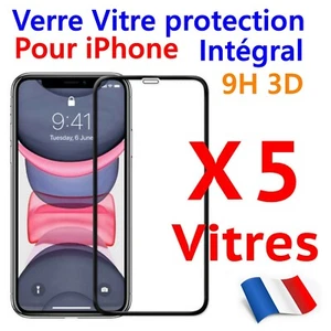 VERRE TREMPE PROTECTION ECRAN pour iPhone 11 12 13 14/ 14 PRO MAX 6 7 8 X XR 3D - Imagen 1 de 35