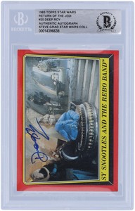 Deep Roy Star Wars Autographed 1983 Topps #20 BAS Authenticated Card