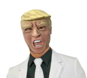Adult Rubber Donald Trump Face Mask Celebrity President Fancy Dress Outfit - Picture 1 of 1
