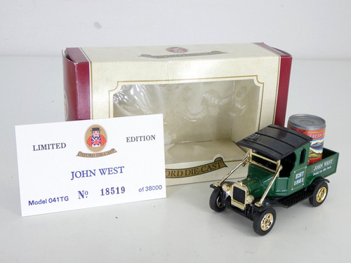 VANS Modellino auto Oxford John West Ford Van edizione limitata camion in scatola