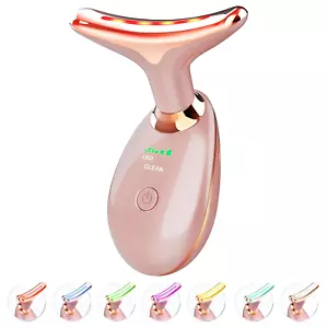 Light Based Face-Neck-Massager - 7 Color Portable Facial Massager for Skin Care, - Picture 1 of 12
