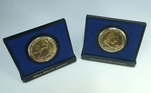 American Revolution Bicentennial Commemorative Medals 1972 Washington 1974 Adams - Picture 1 of 2