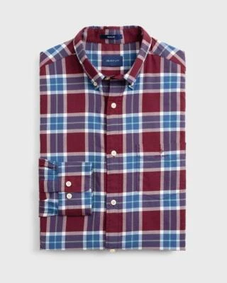 Camisa GANT Port Roja Invierno Sarga Brezo Abotonada 3011330 Talla M Nueva con Etiquetas Foto 1 de 2