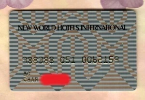 NEW WORLD HOTELS INTERNATIONAL ( Hong Kong ) Collectible Credit Card ( $0 ) - Picture 1 of 2